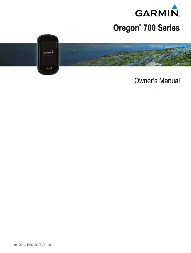 Página nº 1 - Manual de instrucciones Garmin Oregon 750t