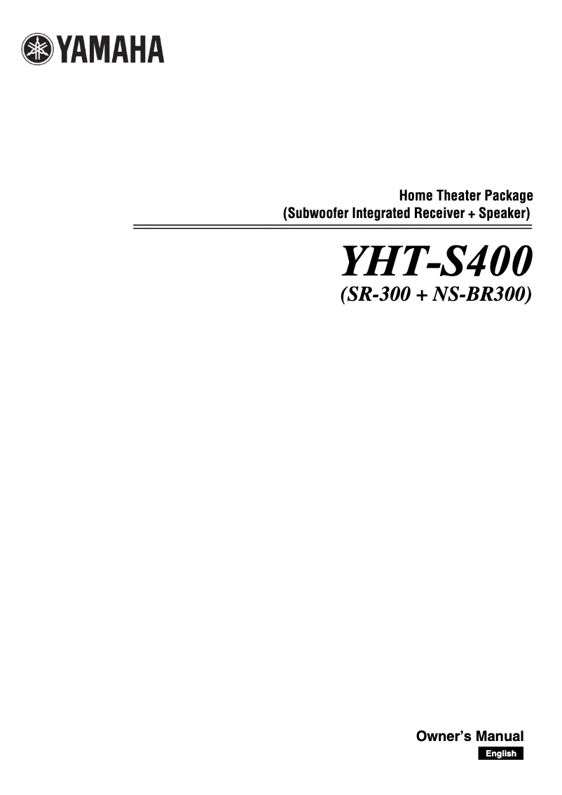 Imagen de la primera página del manual del dispositivo YHT-S400