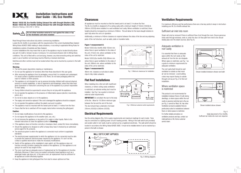 Página 1 del manual Manual de usuario IXL Eco Ventflo 10333
