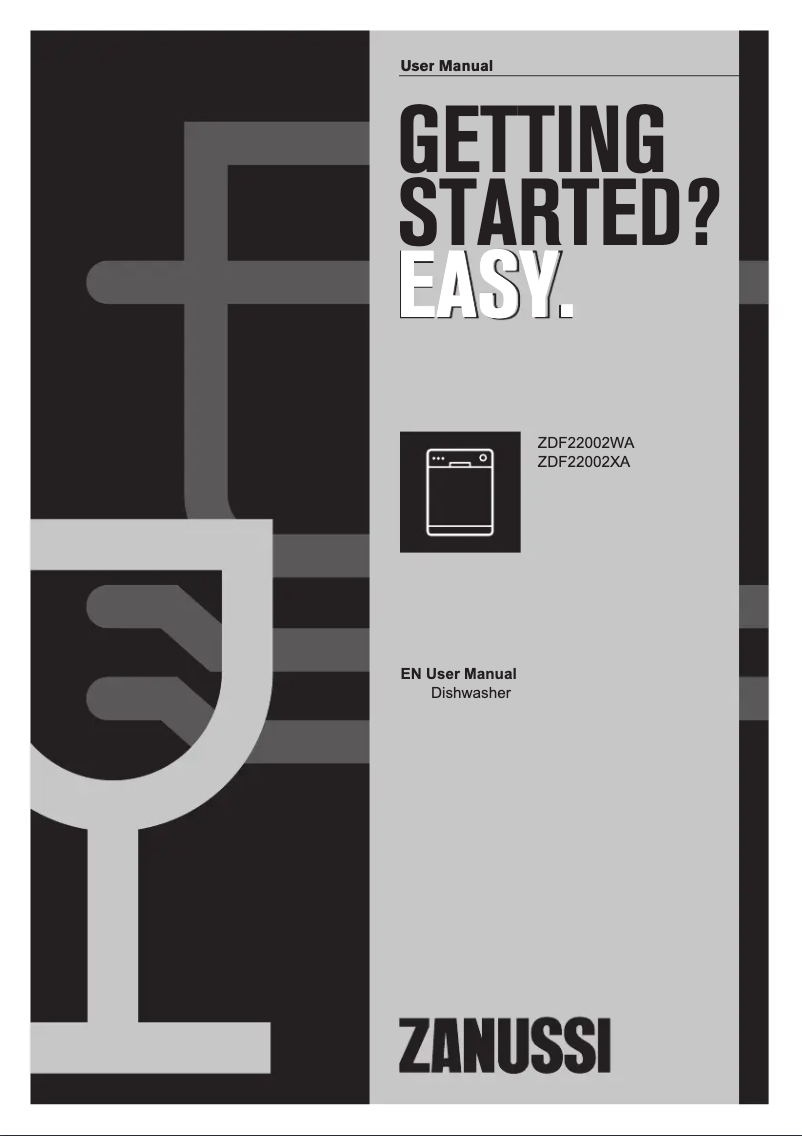 Página 1 del manual Manual de usuario Zanussi ZDF22002XA