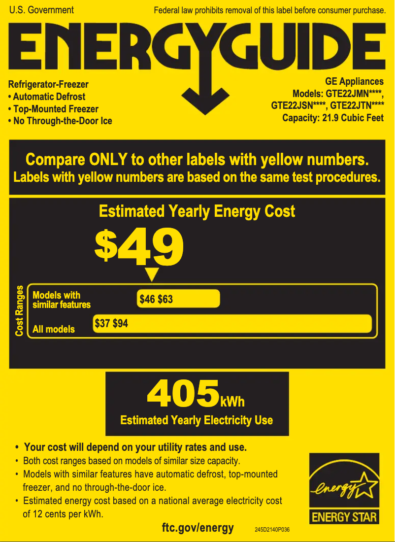Imagen de la primera página del manual del dispositivo GTE22JMNRES