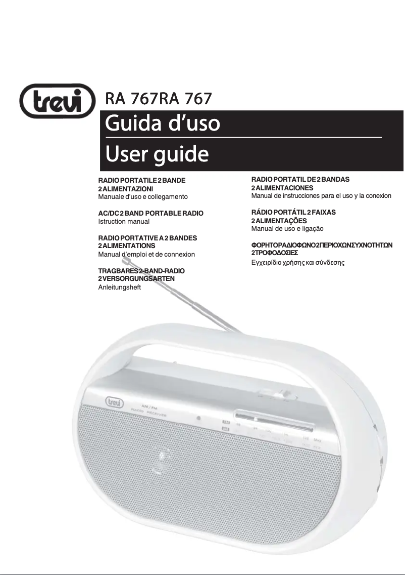 Imagen de la primera página del manual del dispositivo RA 767