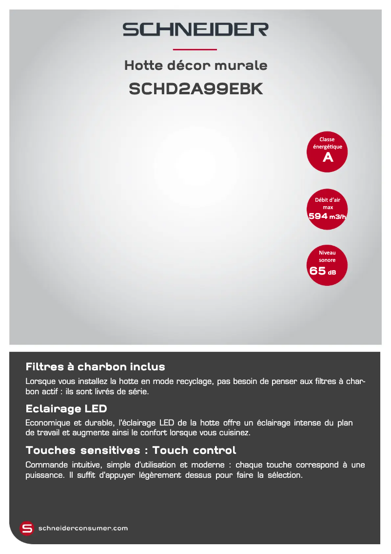 Imagen de la primera página del manual del dispositivo SCHD2A99EBK