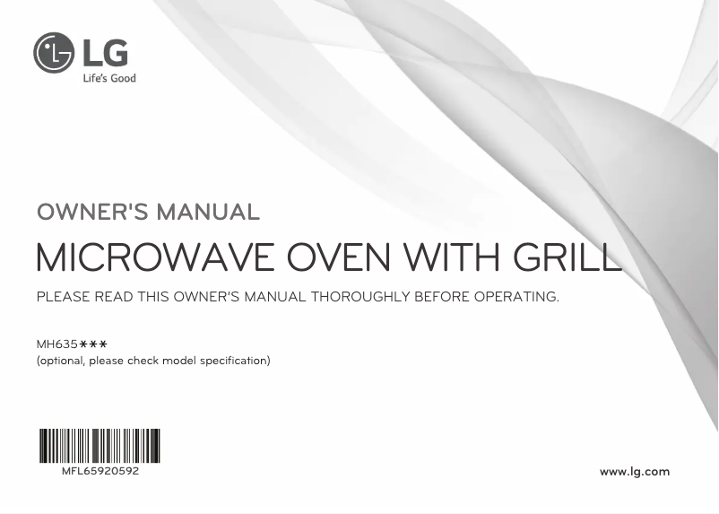 Página 1 del manual Manual de usuario LG MH6353HAS