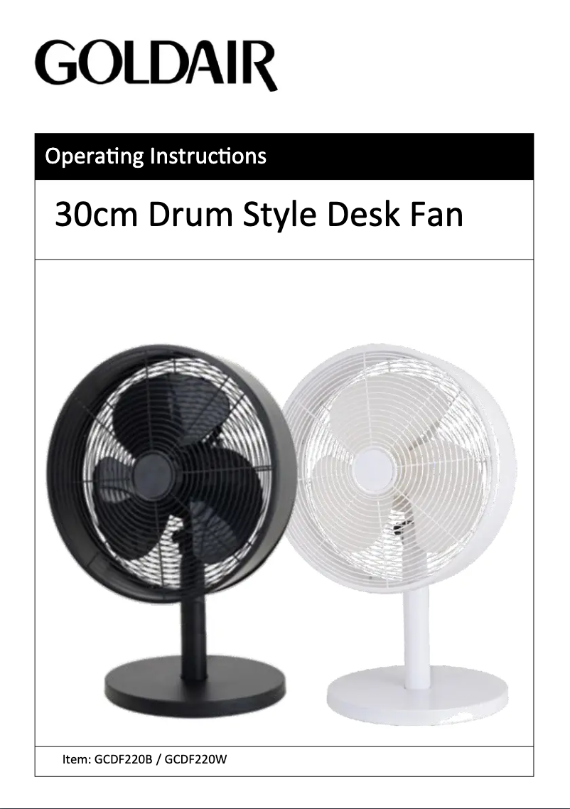 Imagen de la primera página del manual del dispositivo GCDF220B