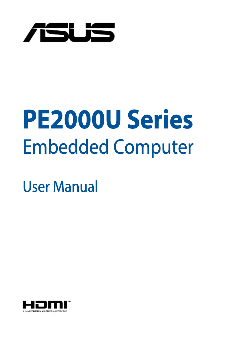 Imagen de la primera página del manual del dispositivo PE2000U