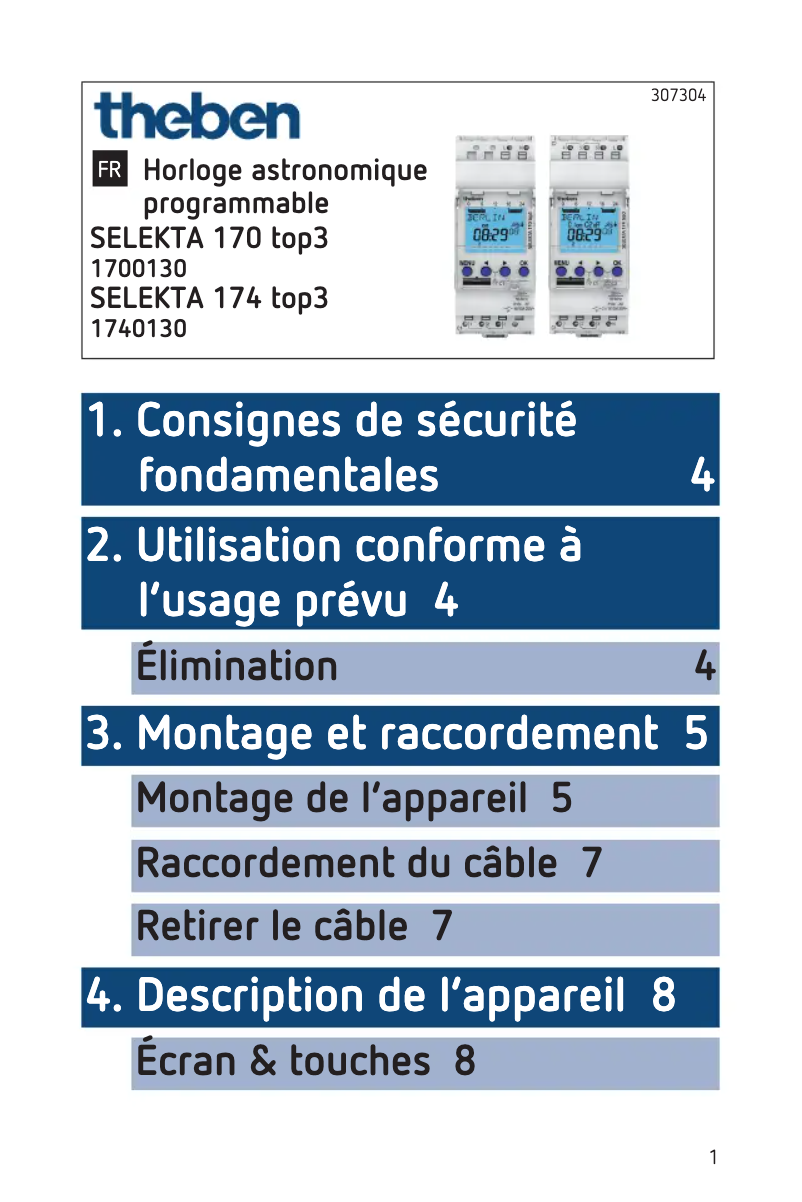 Página 1 del manual Manual de usuario Theben Selekta 174 top3