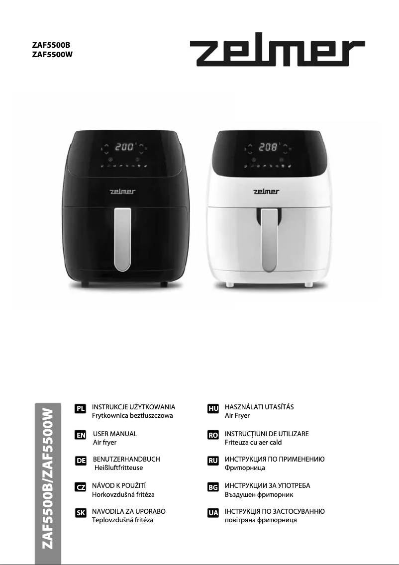 Imagen de la primera página del manual del dispositivo ZAF5500