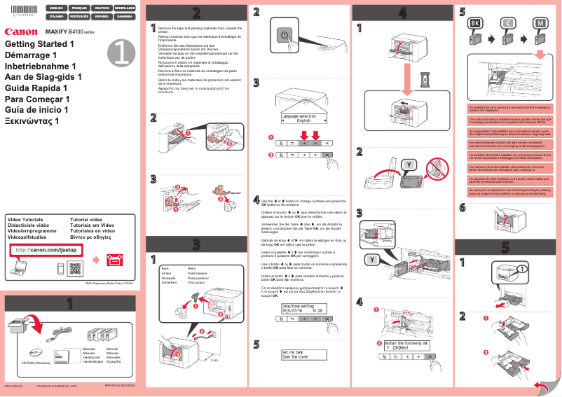 Imagen de la primera página del manual del dispositivo MAXIFY iB4150