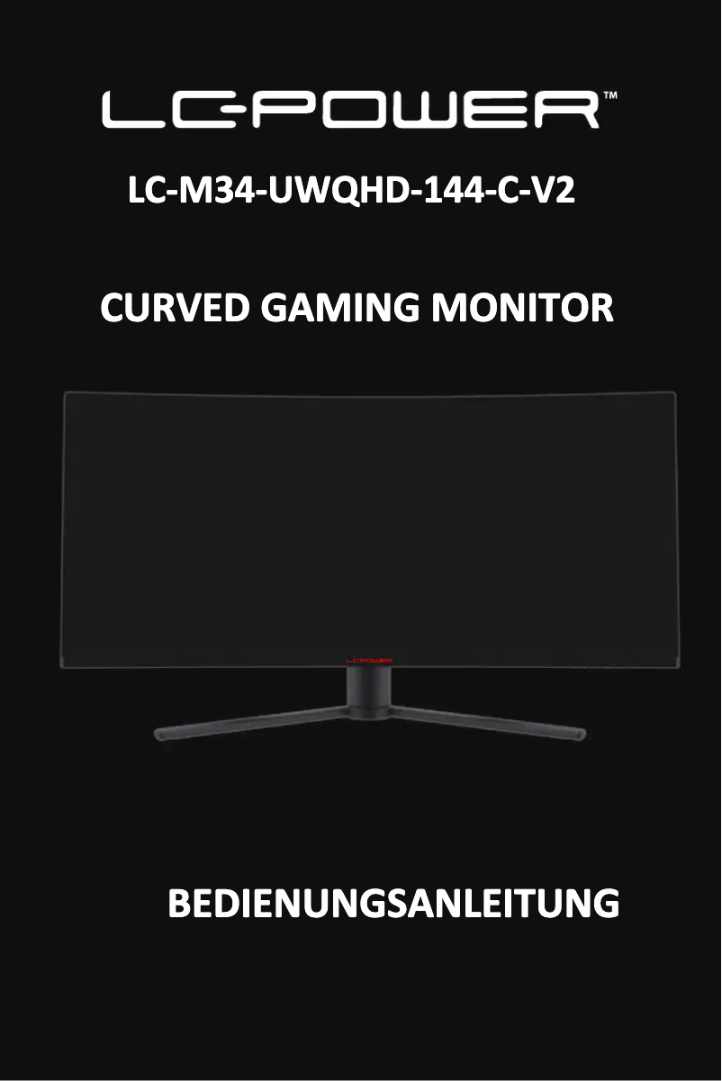 Página 1 del manual Manual de usuario LC-Power LC-M34-UWQHD-144-C-V2