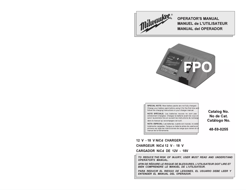 Página nº 1 - Manual de usuario Milwaukee 48-59-0255