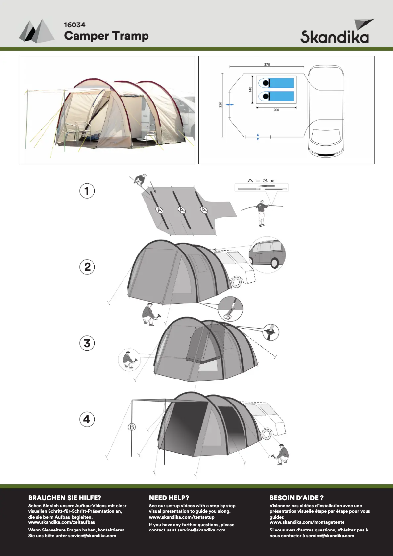 Página 1 del manual Manual de usuario Skandika Camper Tramp