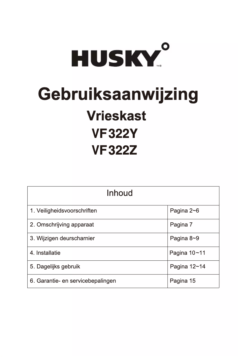 Página 1 del manual Manual de usuario Husky TD100W
