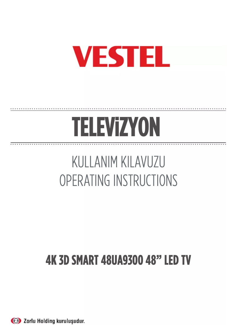 Página 1 del manual Manual de usuario Vestel 48UA9300