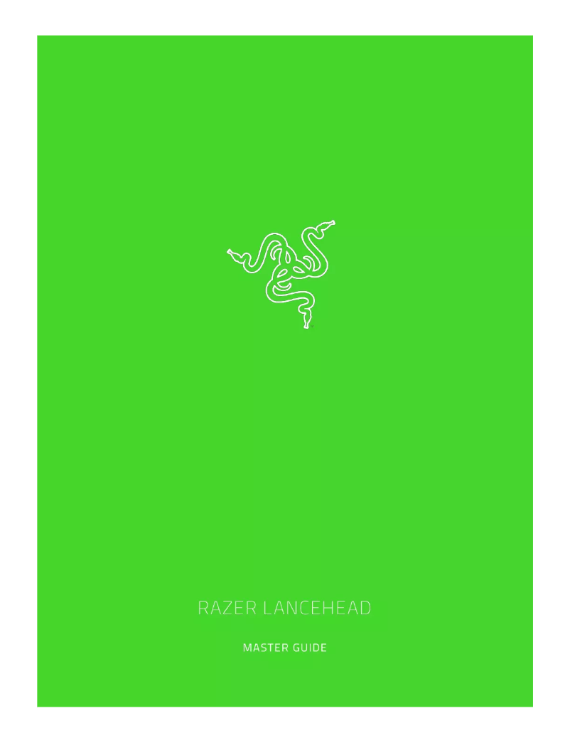 Página 1 del manual Manual de usuario Razer Lancehead