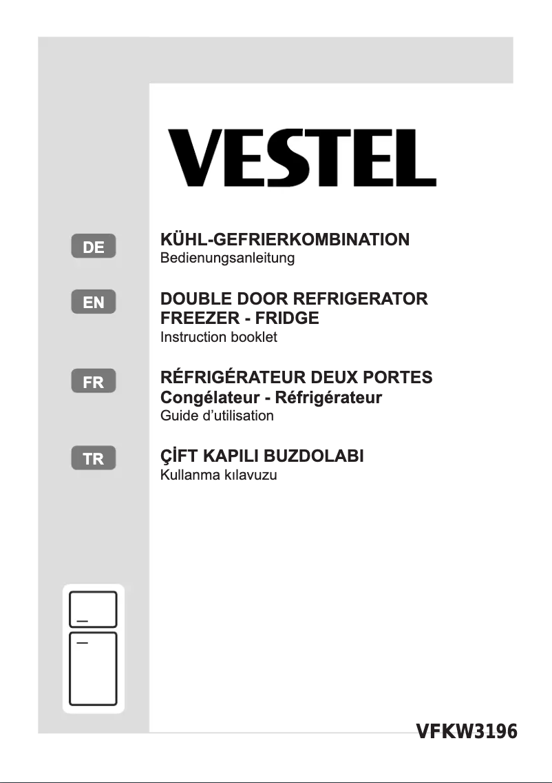Página 1 del manual Manual de usuario Vestel VFKW3196