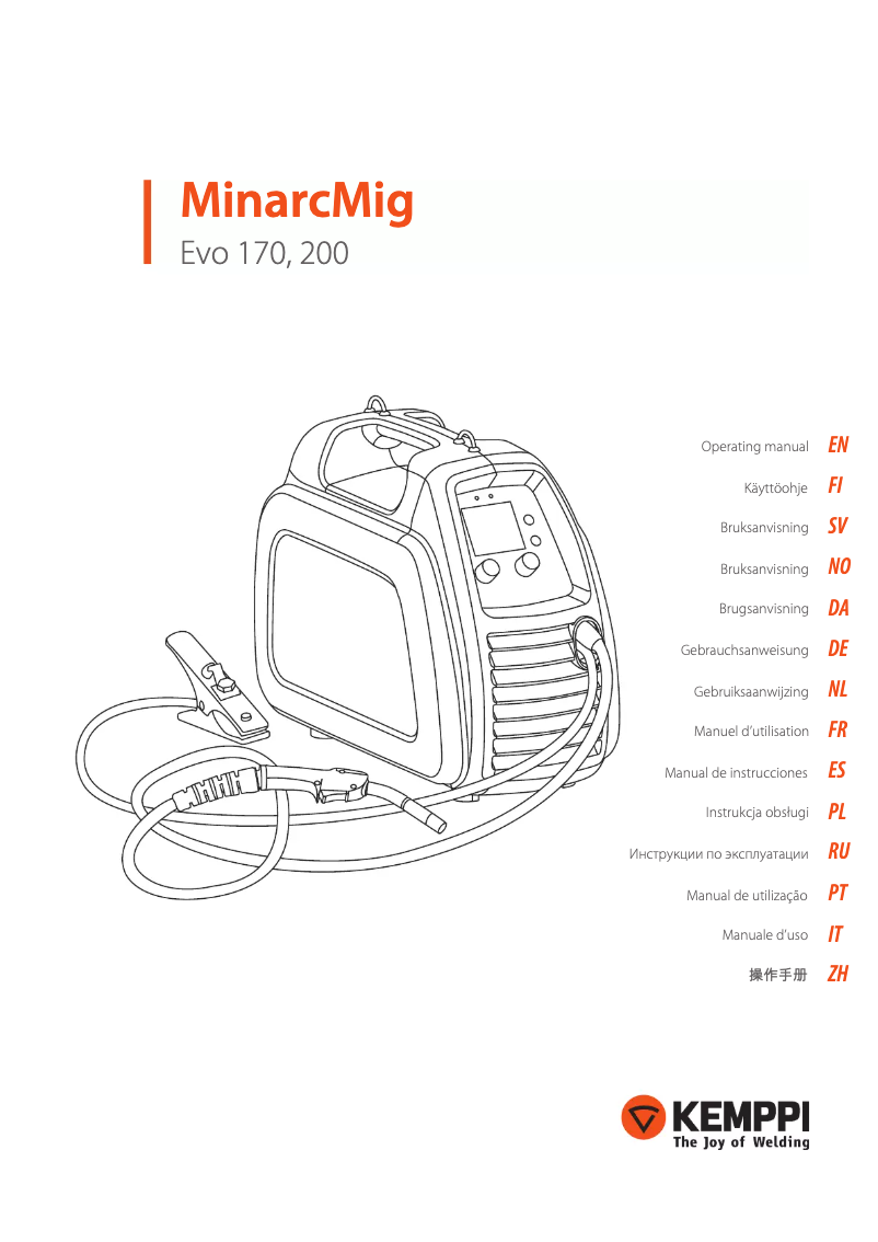 Imagen de la primera página del manual del dispositivo MinarcMig Evo 170