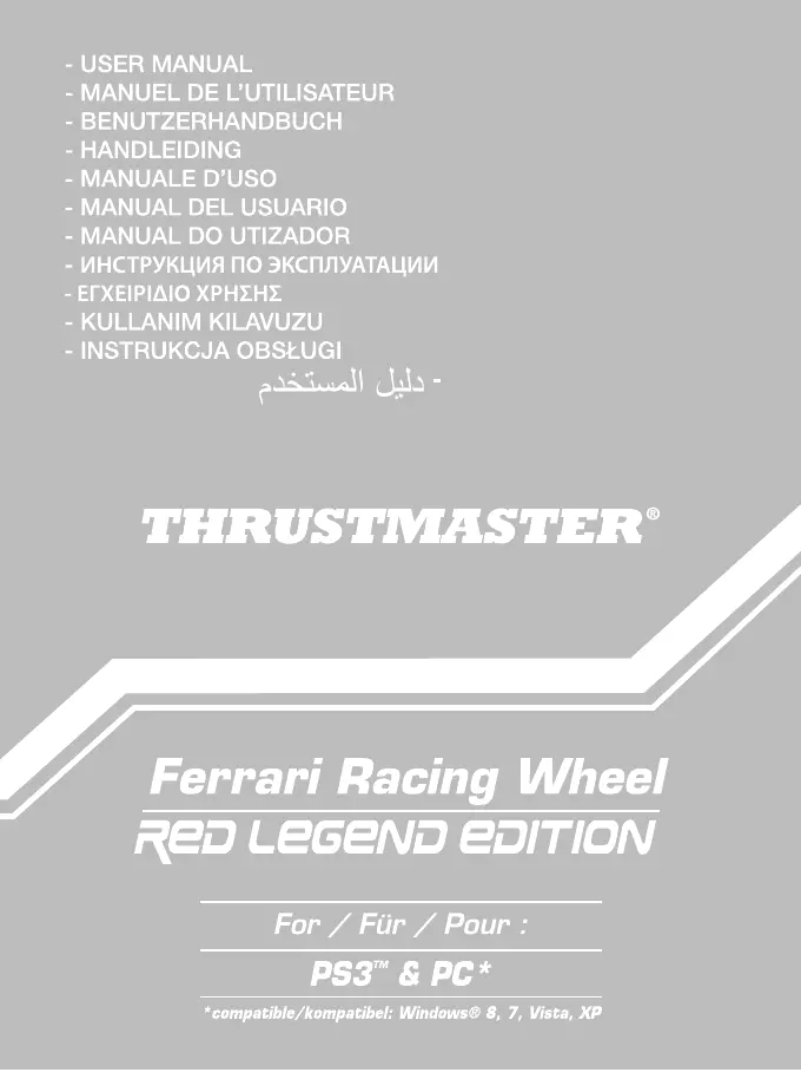 Página nº 1 - Manual de usuario Thrustmaster Ferrari Racing Wheel Red Legend Edition