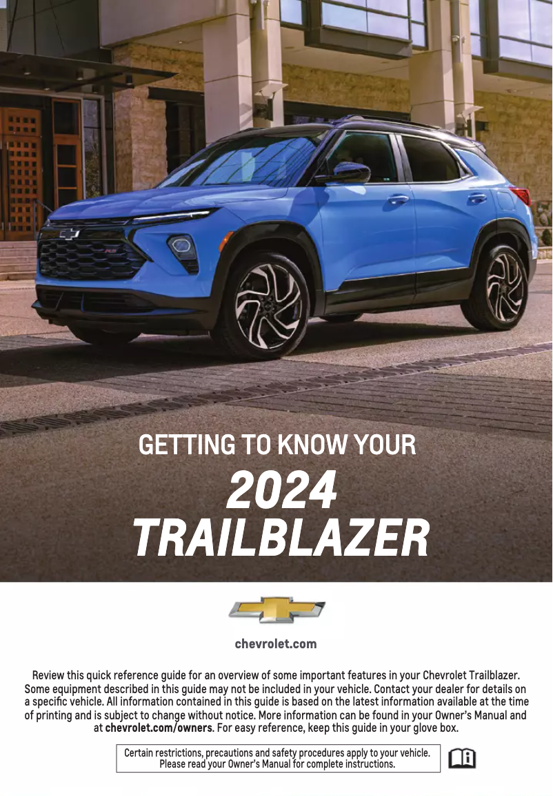 Imagen de la primera página del manual del dispositivo Trailblazer (2024)