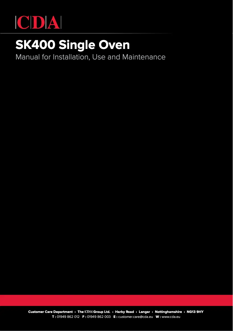 Imagen de la primera página del manual del dispositivo SK400