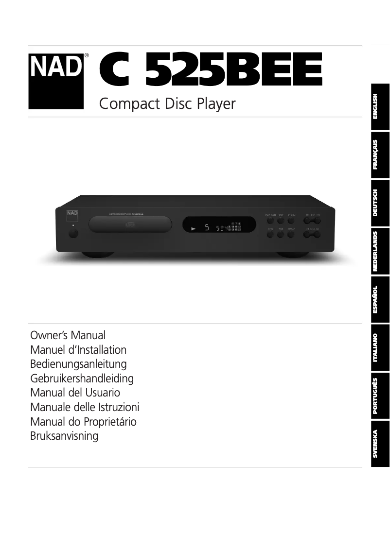 Página 1 del manual Manual de usuario NAD C 525