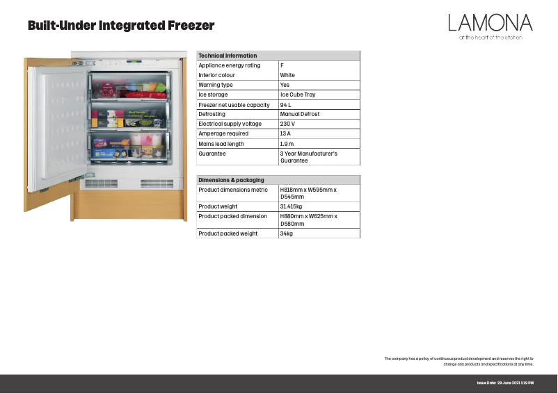 Imagen de la primera página del manual del dispositivo LAM6401