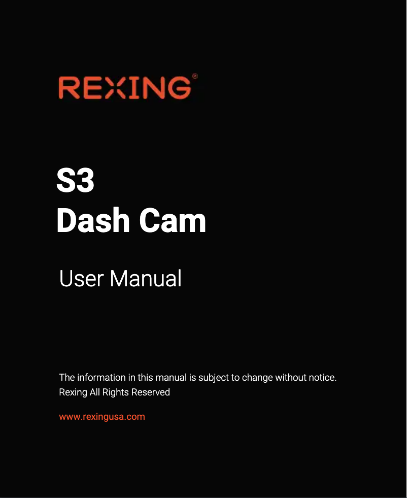 Imagen de la primera página del manual del dispositivo S3