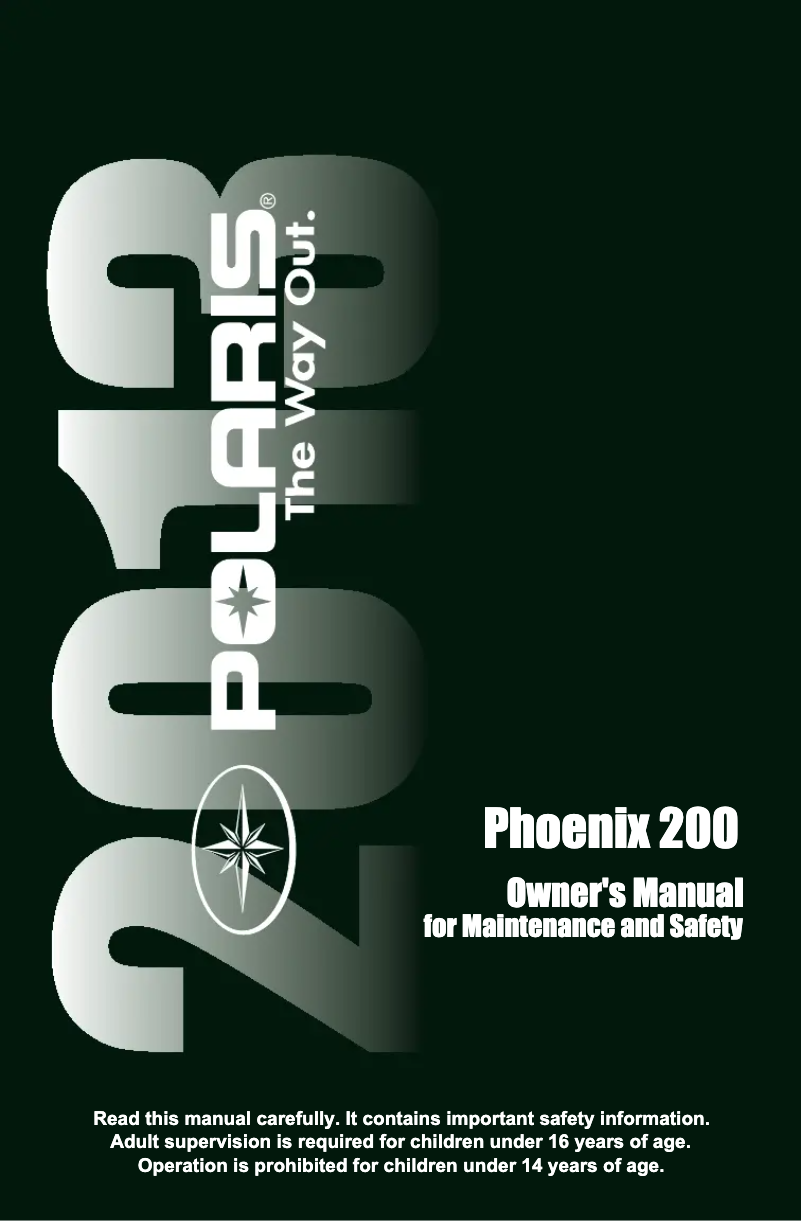 Imagen de la primera página del manual del dispositivo Phoenix 200 (2013)