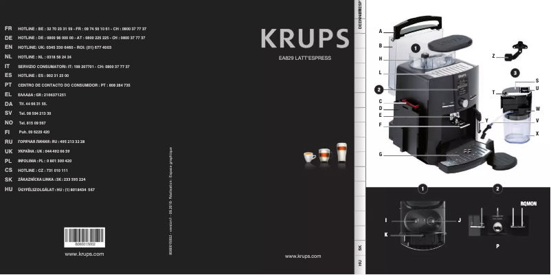 Imagen de la primera página del manual del dispositivo Quattro Force EA82FB