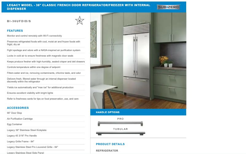 Imagen de la primera página del manual del dispositivo BI-36UFDID/S