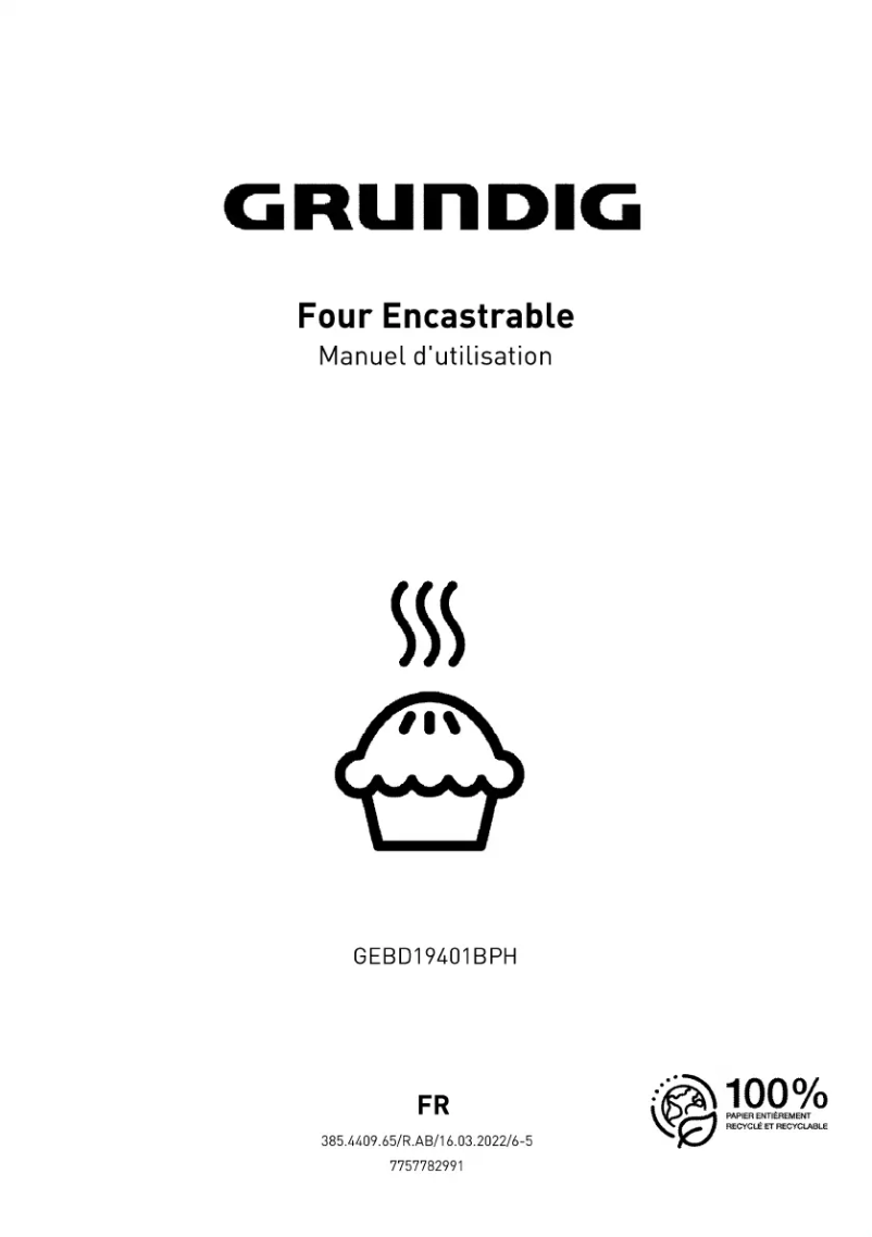 Página 1 del manual Manual de usuario Grundig GEBD19401BPH