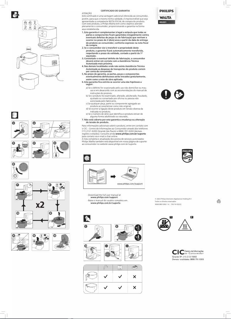 Página 1 del manual Manual de usuario Philips Walita RI9201