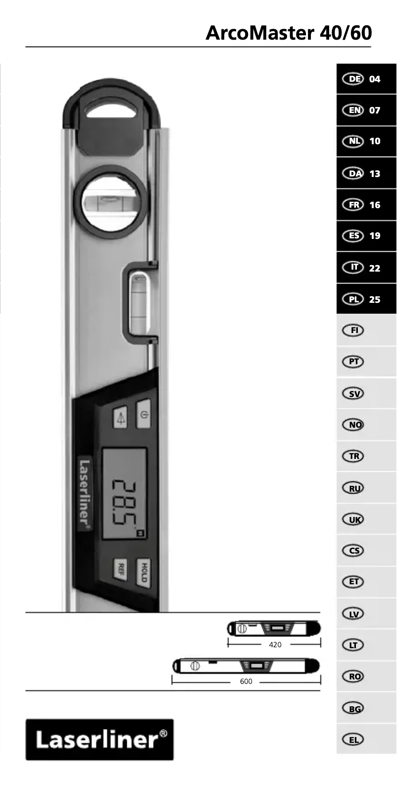 Página 1 del manual Manual de usuario Laserliner ArcoMaster