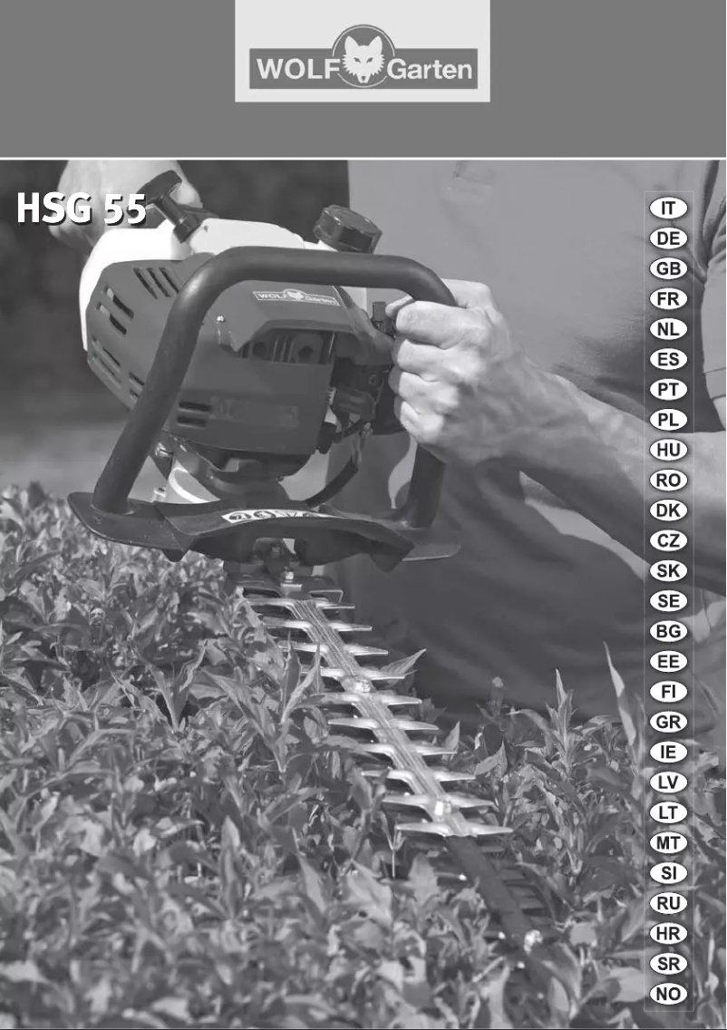 Página nº 1 - Manual de usuario Wolf Garten HSG 55