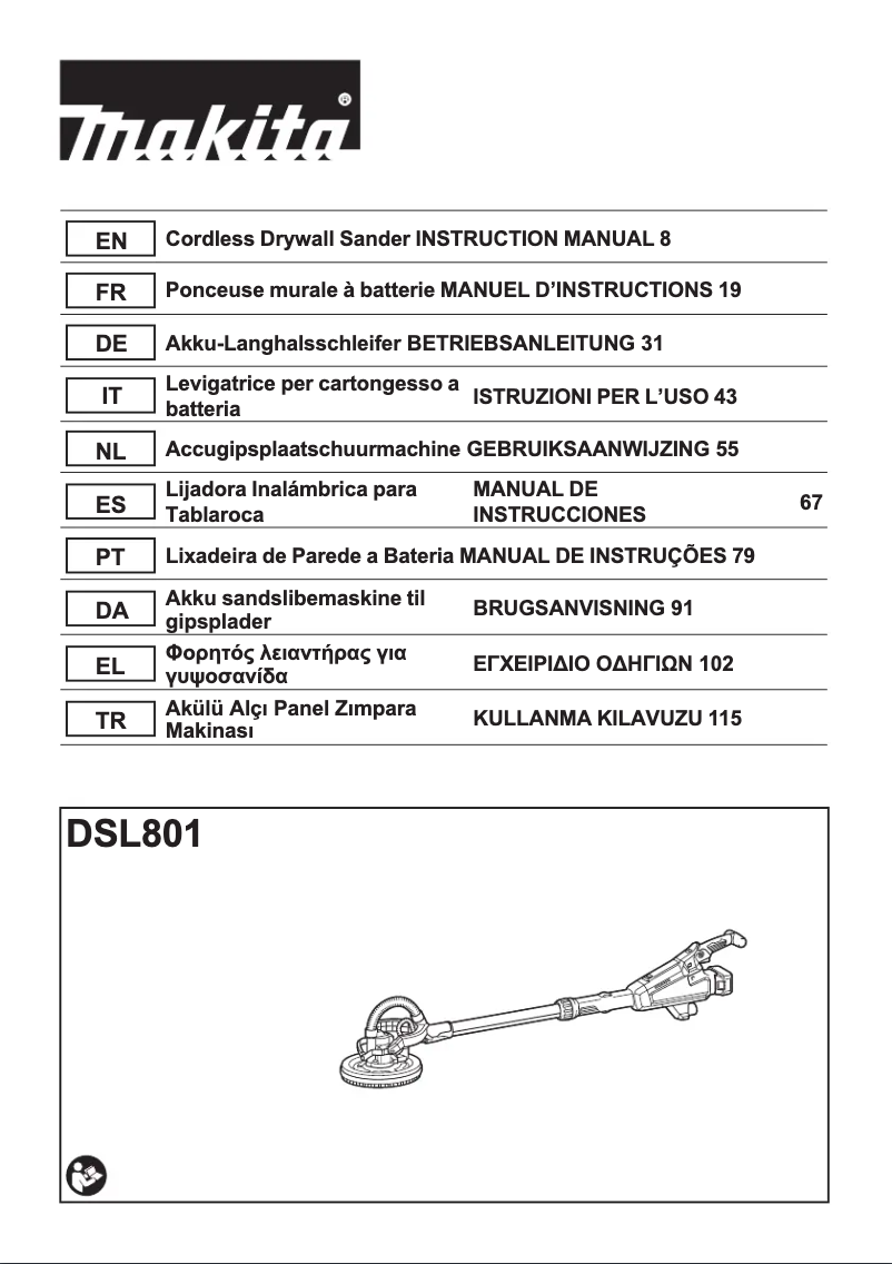 Imagen de la primera página del manual del dispositivo DSL801