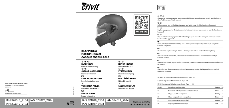 Imagen de la primera página del manual del dispositivo IAN 374012
