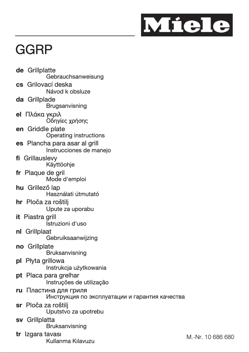 Imagen de la primera página del manual del dispositivo GGRP