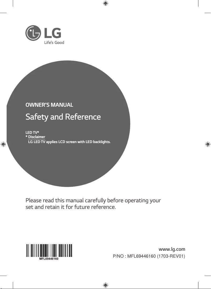 Imagen de la primera página del manual del dispositivo 55UJ652T