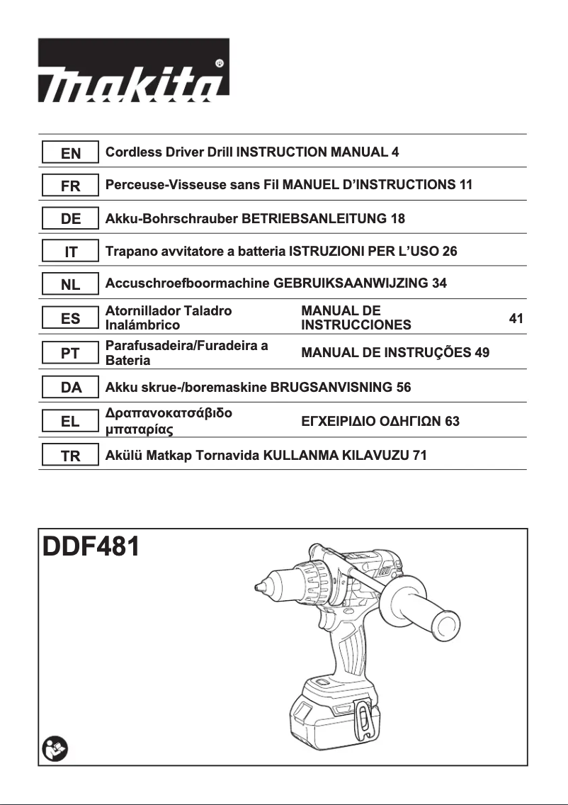 Imagen de la primera página del manual del dispositivo DDF481RMJ