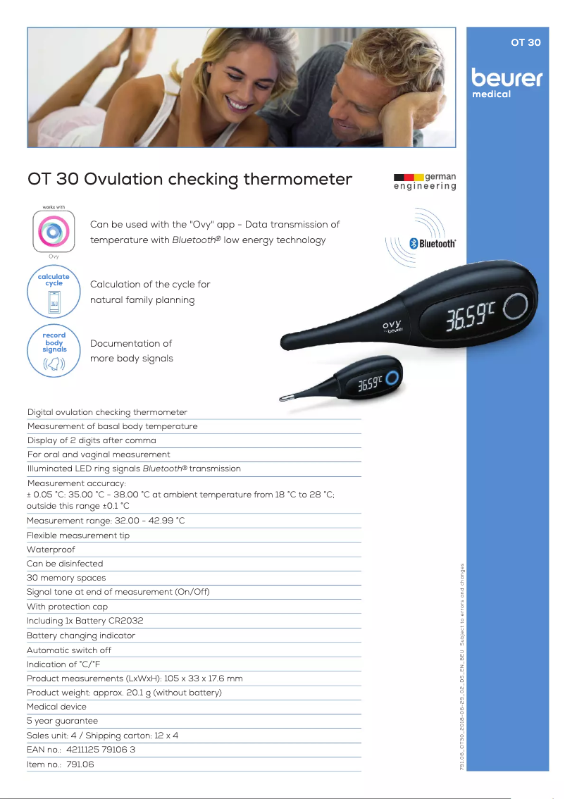 Imagen de la primera página del manual del dispositivo OT 30