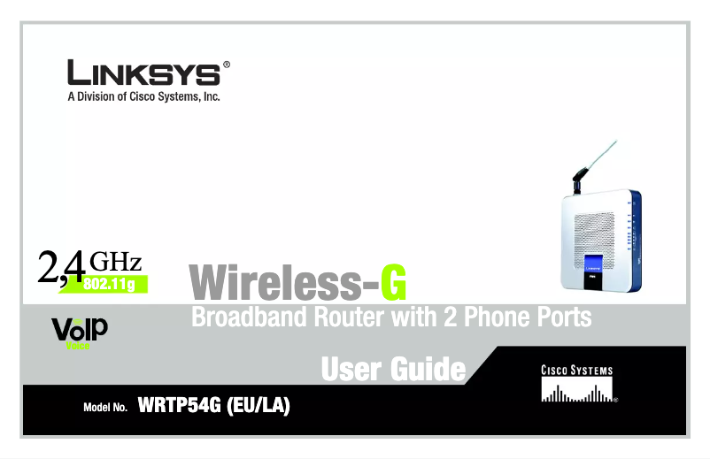 Página nº 1 - Manual de usuario Linksys WRTP54G