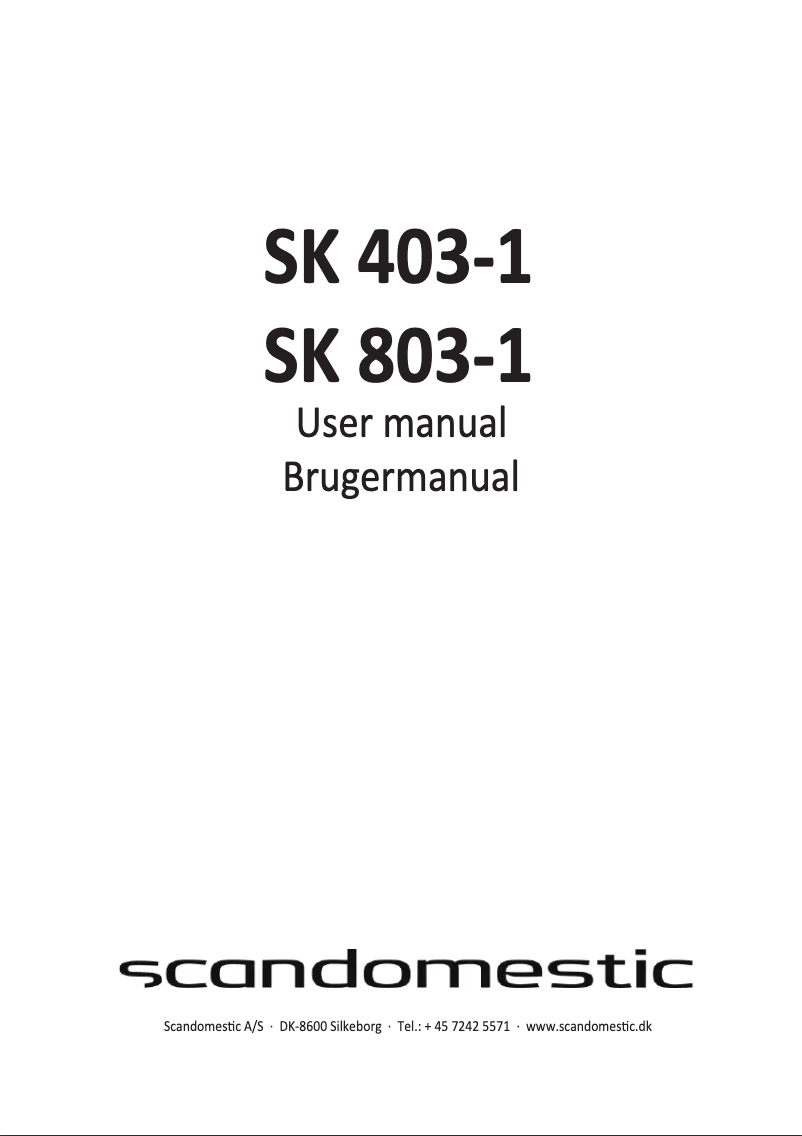 Imagen de la primera página del manual del dispositivo SK 403-1