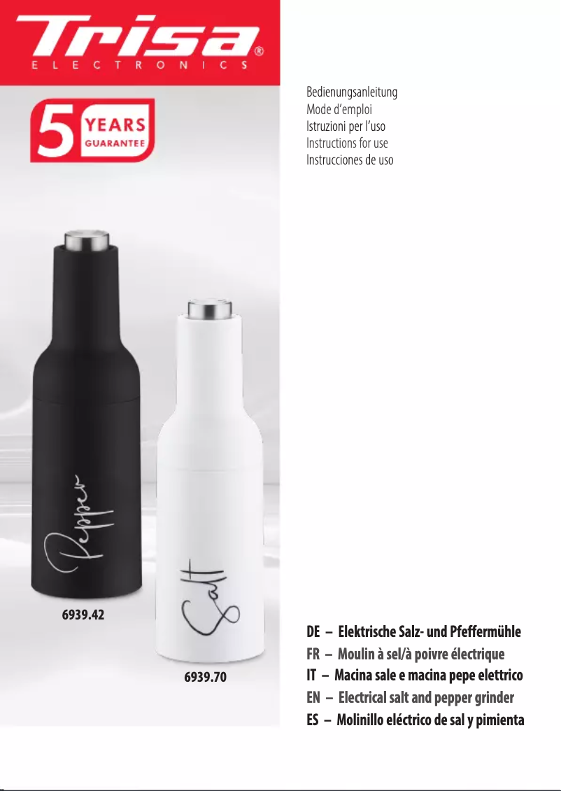 Imagen de la primera página del manual del dispositivo Pure Elegance 6939