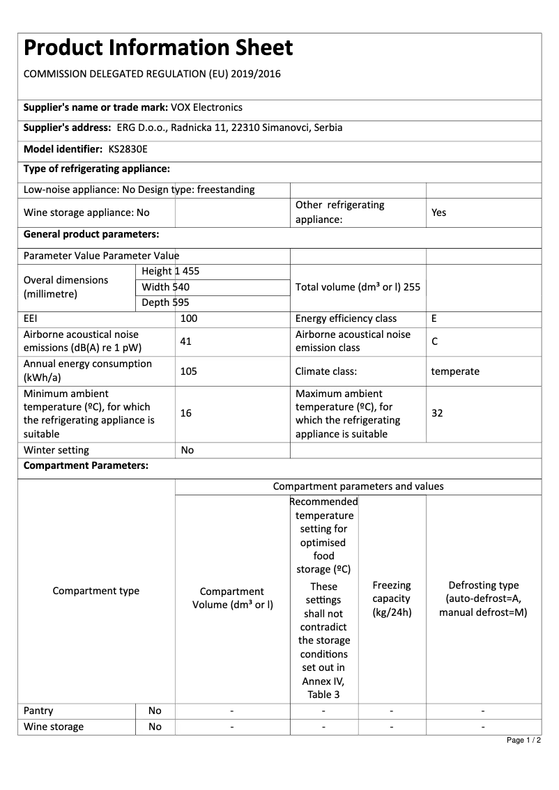 Imagen de la primera página del manual del dispositivo KS2830E