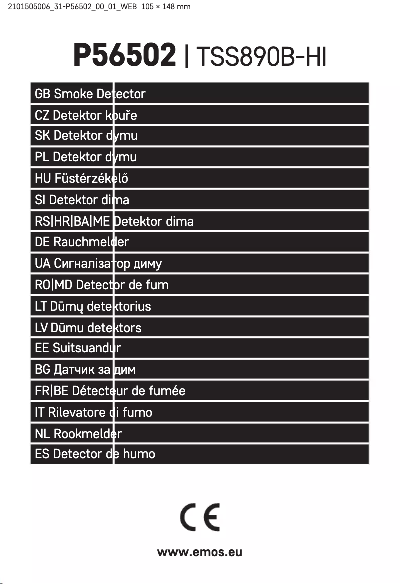 Imagen de la primera página del manual del dispositivo P56502
