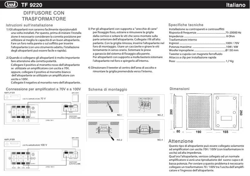 Página 1 del manual Manual de usuario Trevi TF 9220