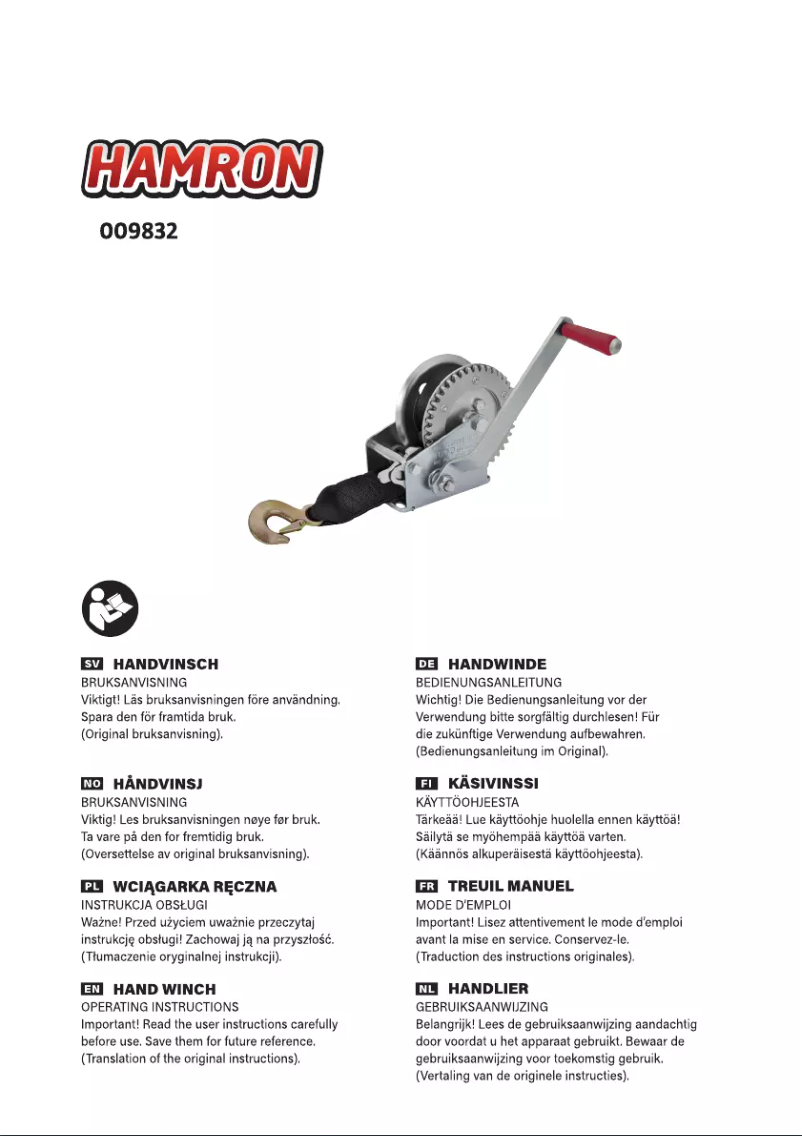 Página nº 1 - Manual de usuario Hamron 009832