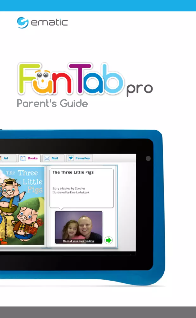 Imagen de la primera página del manual del dispositivo FunTab Pro
