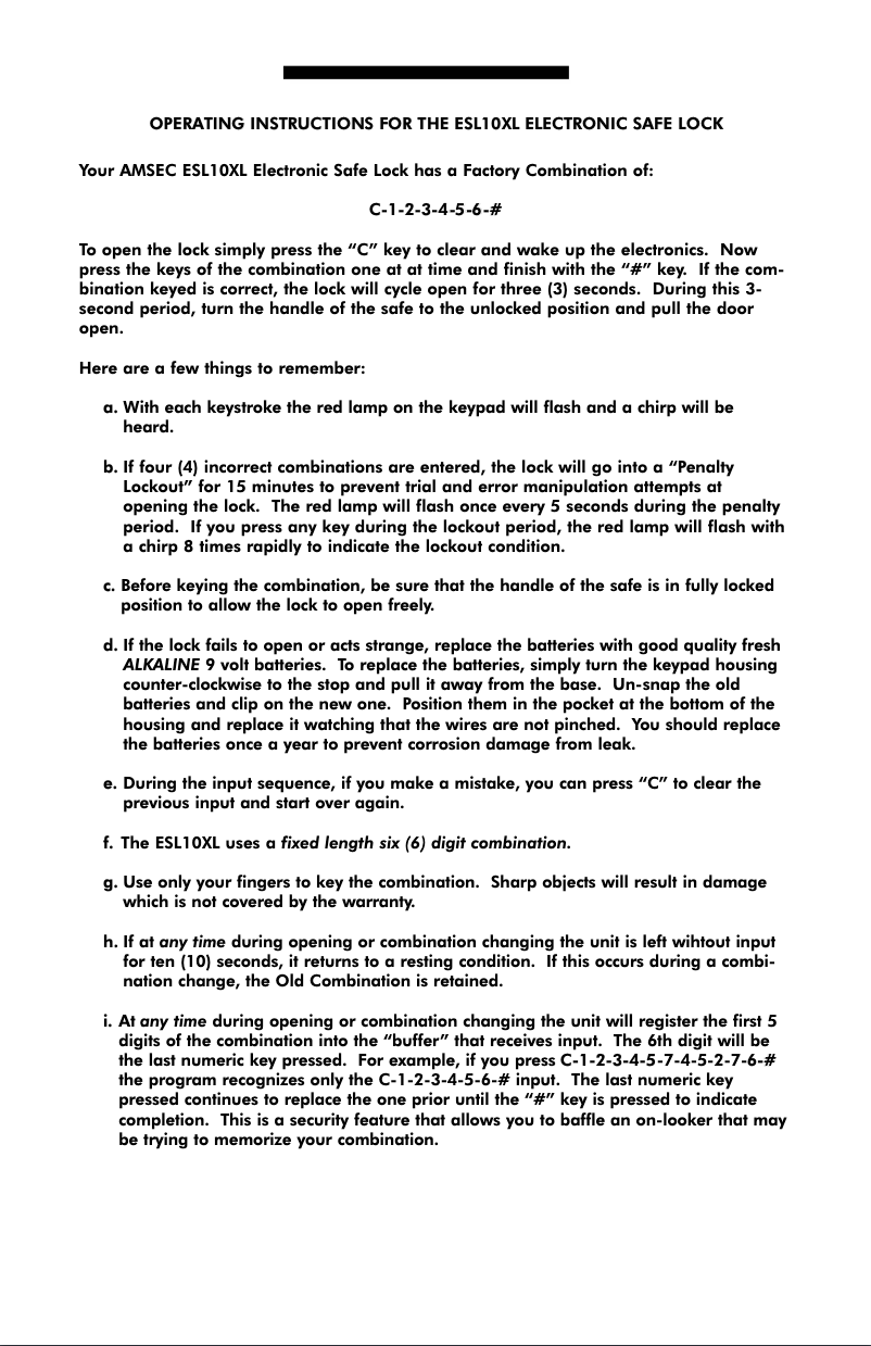 Imagen de la primera página del manual del dispositivo ESL10XL