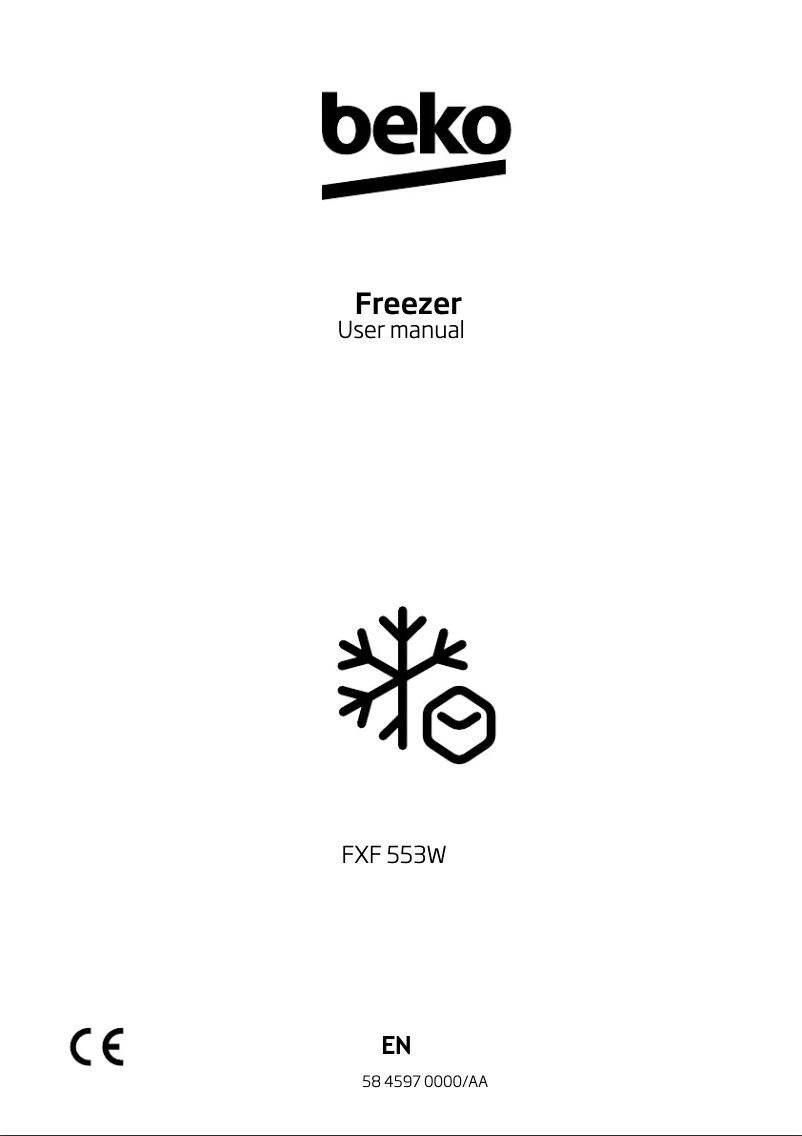 Página 1 del manual Manual de usuario Beko FXF553W